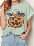 Howdy Fall Pumpkin Cowboy Graphic - Adult & Kids T-Shirts, Sweatshirts & Hoodies apparel design preview 1