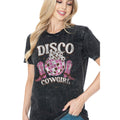 Disco Cowgirl Mineral Wash - Adult & Kids T-Shirts, Sweatshirts & Hoodies apparel design preview 1