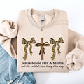Jesus Made Her A Mama, Ribbons, Mother's Day - Adult & Kids T-Shirts, Sweatshirts & Hoodies apparel design preview 1