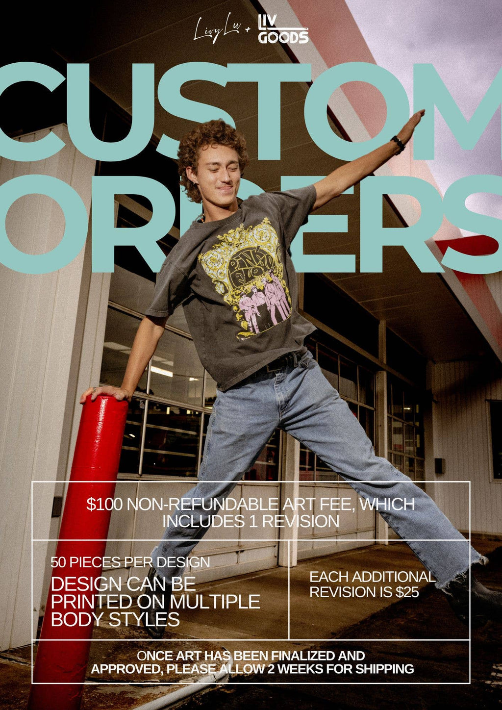 Custom Design Order with LivyLu Art Deposit Only - Adult & Kids T-Shirts, Sweatshirts & Hoodies apparel design preview 1