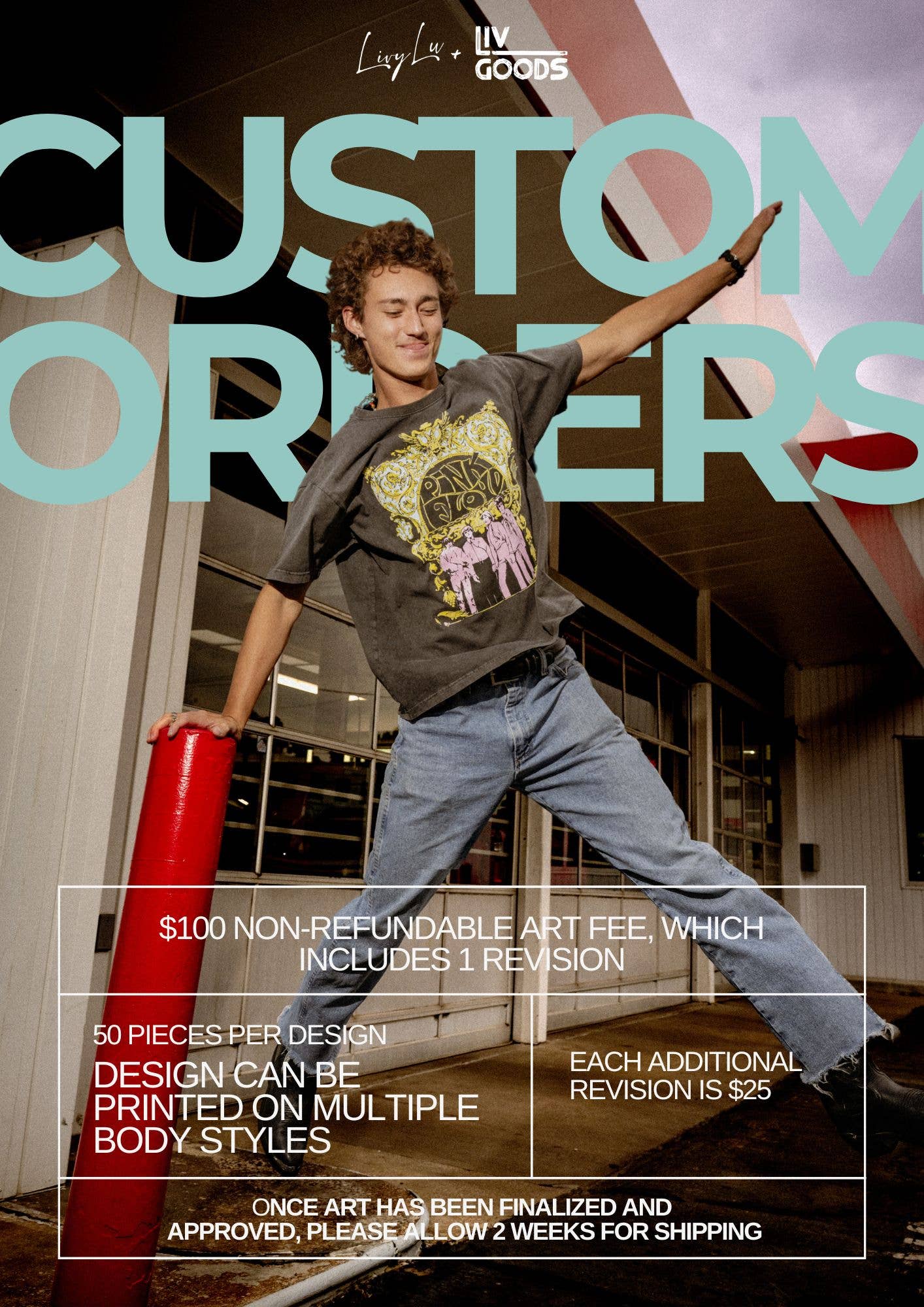 Custom Design Order with LivyLu Art Deposit Only - Adult & Kids T-Shirts, Sweatshirts & Hoodies apparel design preview 1
