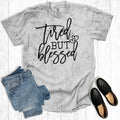 Mama Tired But Blessed Comfort Colors Graphic - Adult & Kids T-Shirts, Sweatshirts & Hoodies apparel design preview 1