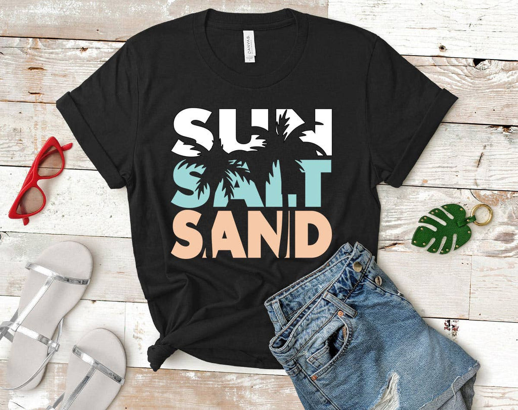 Sun Salt Sand Beach Life Vacation - Adult & Kids T-Shirts, Sweatshirts & Hoodies apparel design preview 1