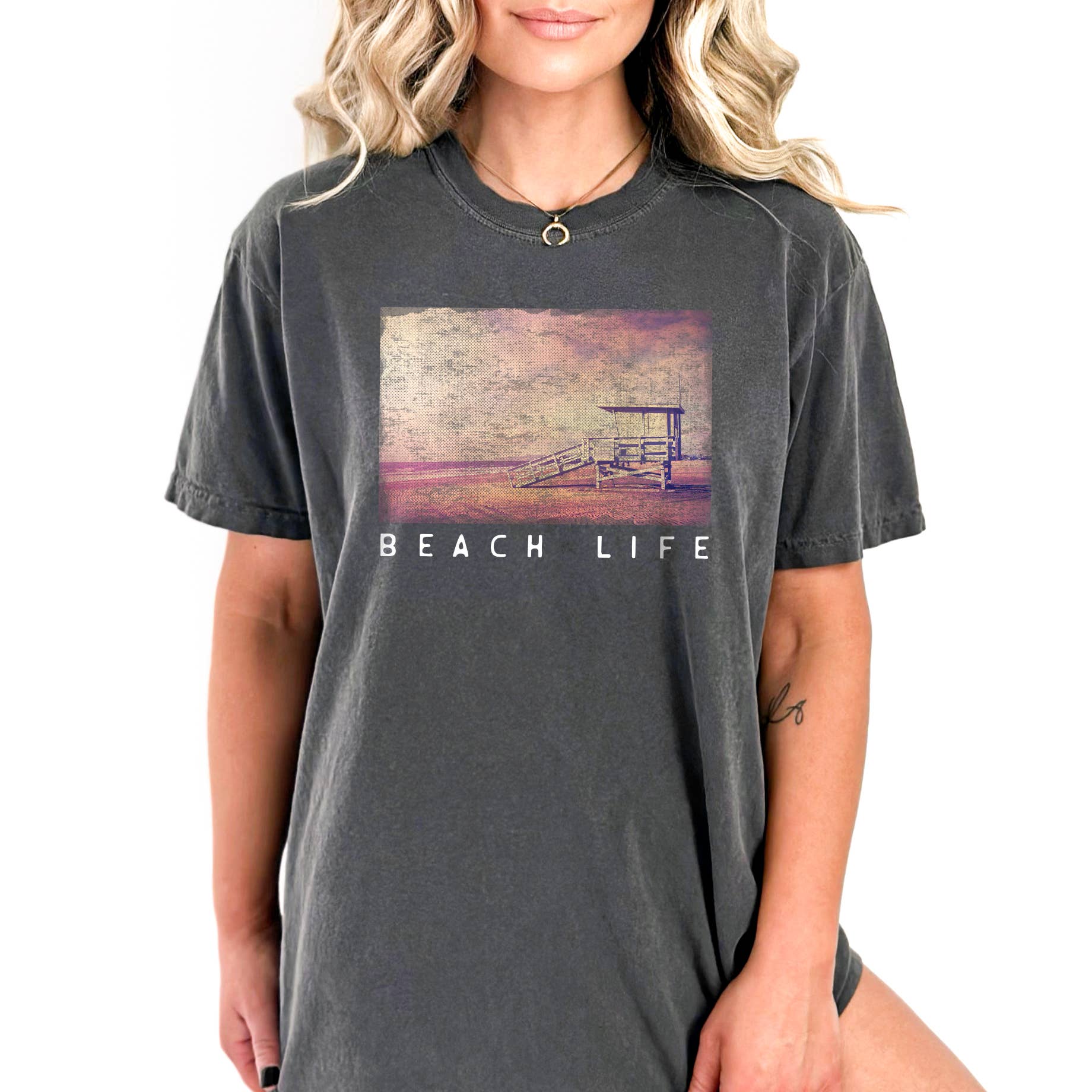 Beach Life Summer Sizes S-2XL - Adult & Kids T-Shirts, Sweatshirts & Hoodies apparel design preview 1