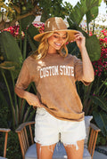 Custom State Mineral Washed Graphic Top - Adult & Kids T-Shirts, Sweatshirts & Hoodies apparel design preview 1