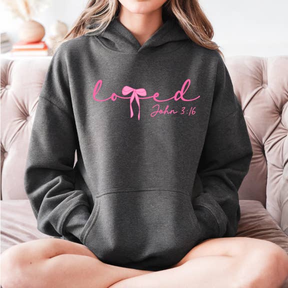 Loved Bow - Adult & Kids T-Shirts, Sweatshirts & Hoodies apparel design preview 1