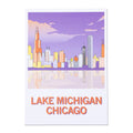 Lake Michigan Illustration Postcard - Adult & Kids T-Shirts, Sweatshirts & Hoodies apparel design preview 1