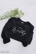 Made Worthy Mineral Washed Graphic - Adult & Kids T-Shirts, Sweatshirts & Hoodies apparel design preview 1