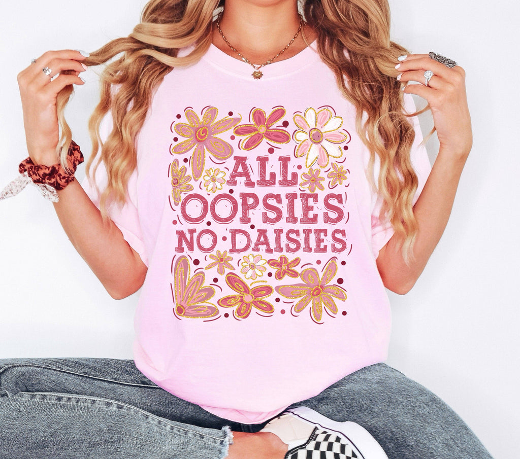 All Oopsies No Daisies, Vintage, Floral Boho - Adult & Kids T-Shirts, Sweatshirts & Hoodies apparel design preview 1