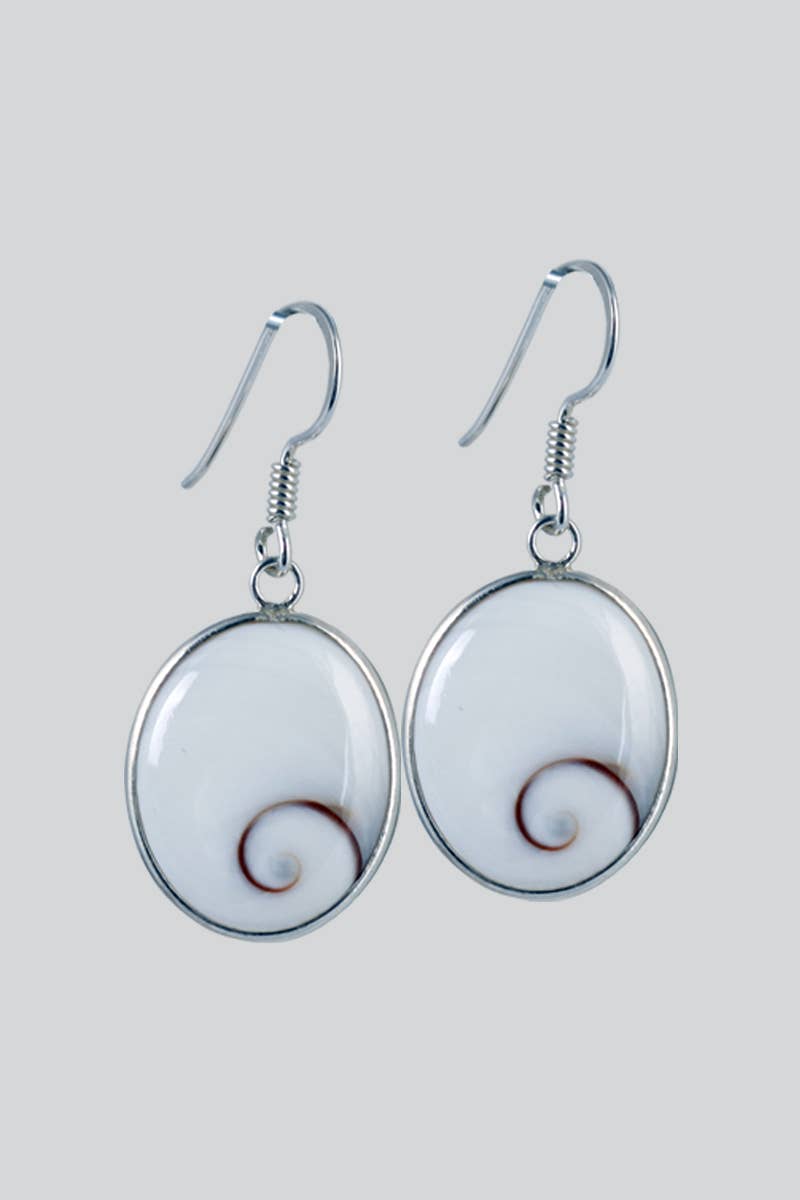 Sterling Silver Shell Earring (ER-168) - Adult & Kids T-Shirts, Sweatshirts & Hoodies apparel design preview 1