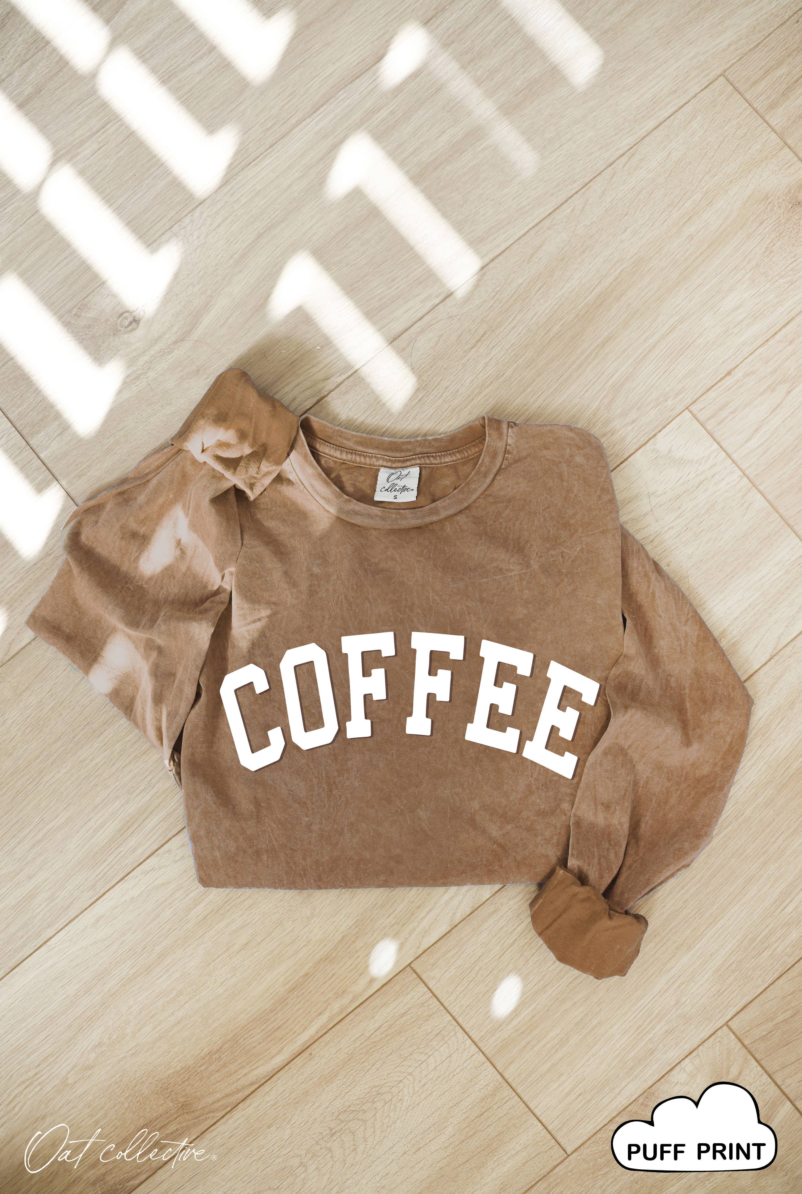 Coffee Puff Mineral Washed Graphic - Adult & Kids T-Shirts, Sweatshirts & Hoodies apparel design preview 1