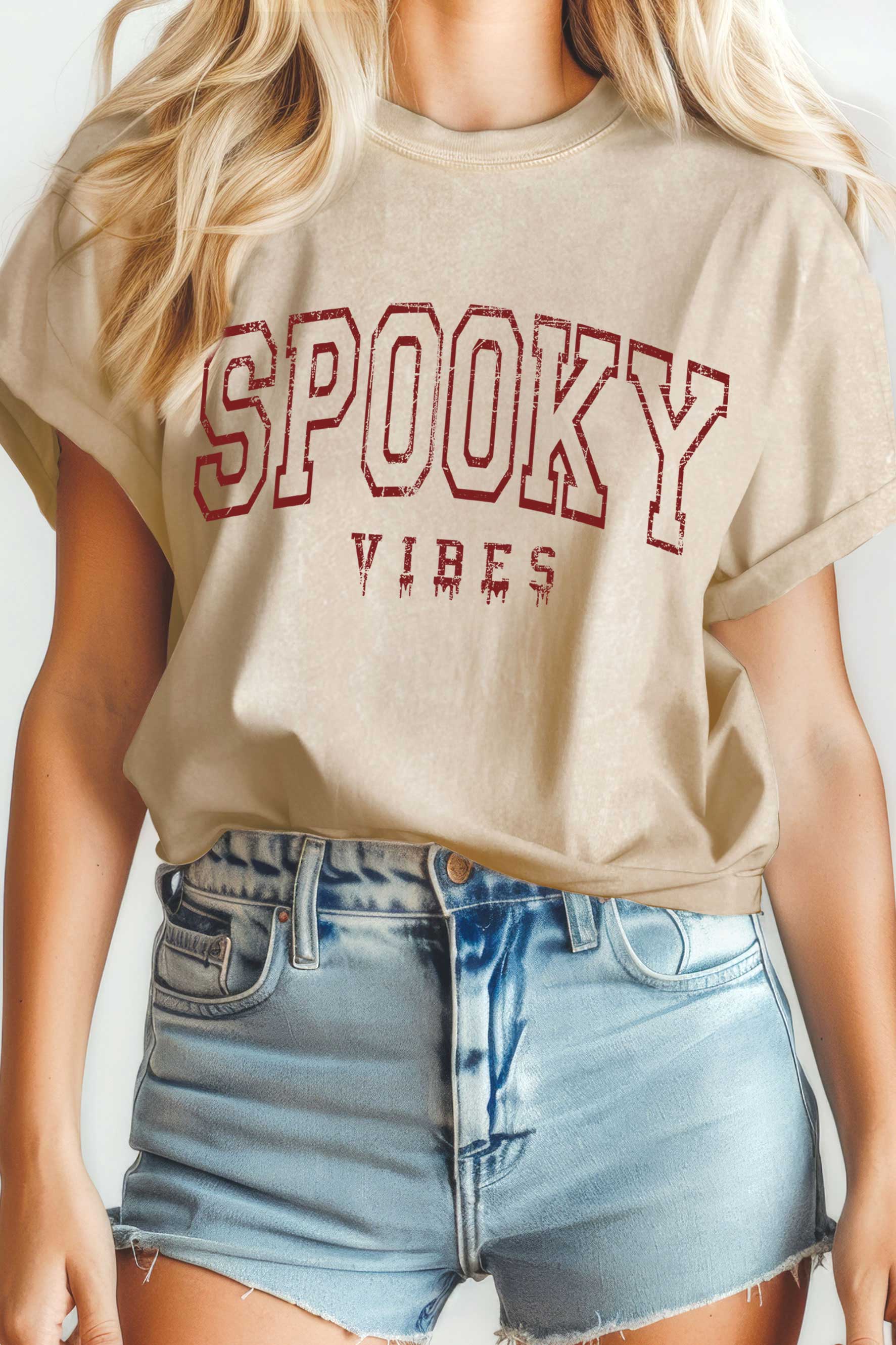 Spooky Vibes Mineral Graphic - Adult & Kids T-Shirts, Sweatshirts & Hoodies apparel design preview 1