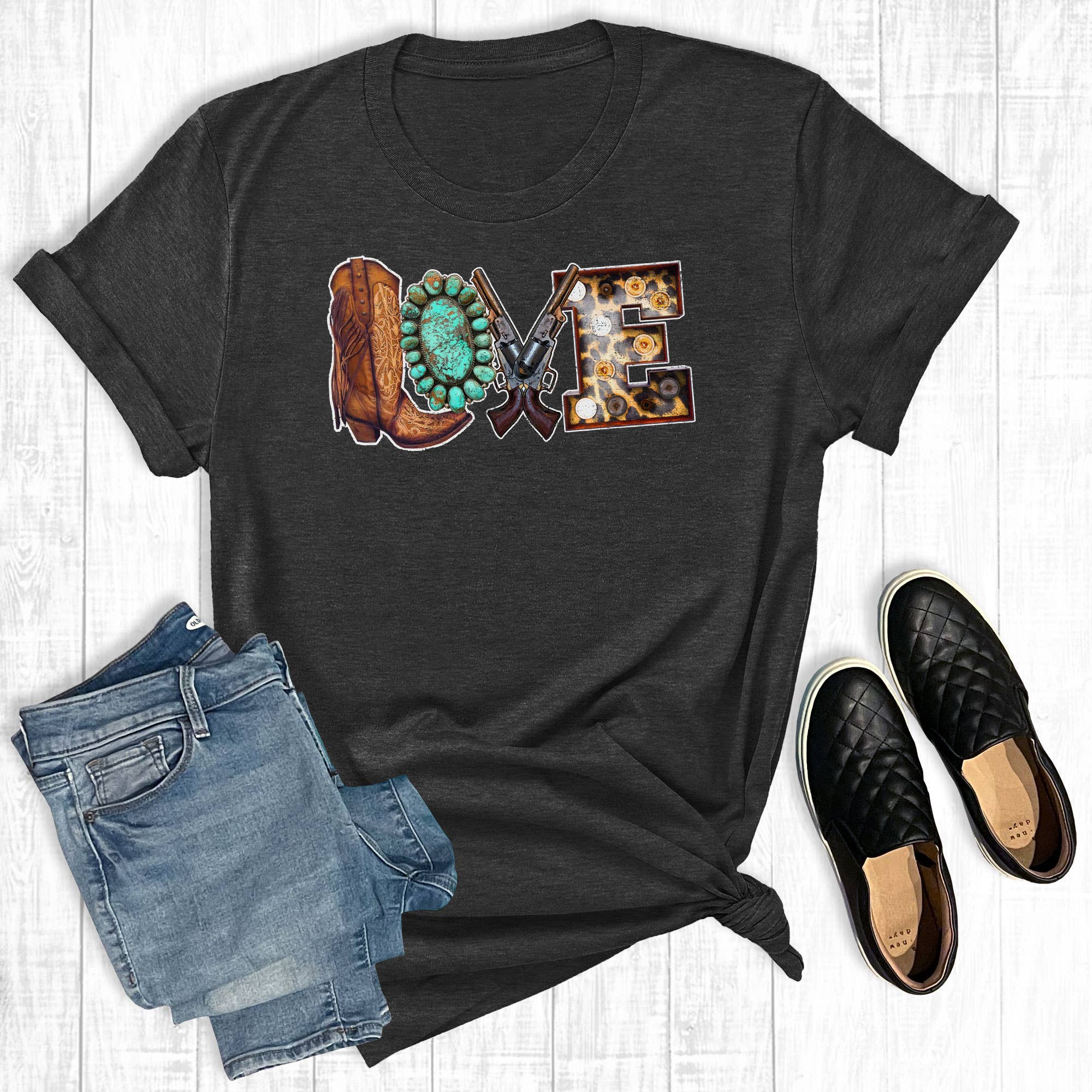 Western Love - Adult & Kids T-Shirts, Sweatshirts & Hoodies apparel design preview 1