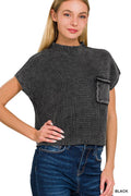 .....SI-25683 Premium Washed Mock Neck Sweater - Adult & Kids T-Shirts, Sweatshirts & Hoodies apparel design preview 1