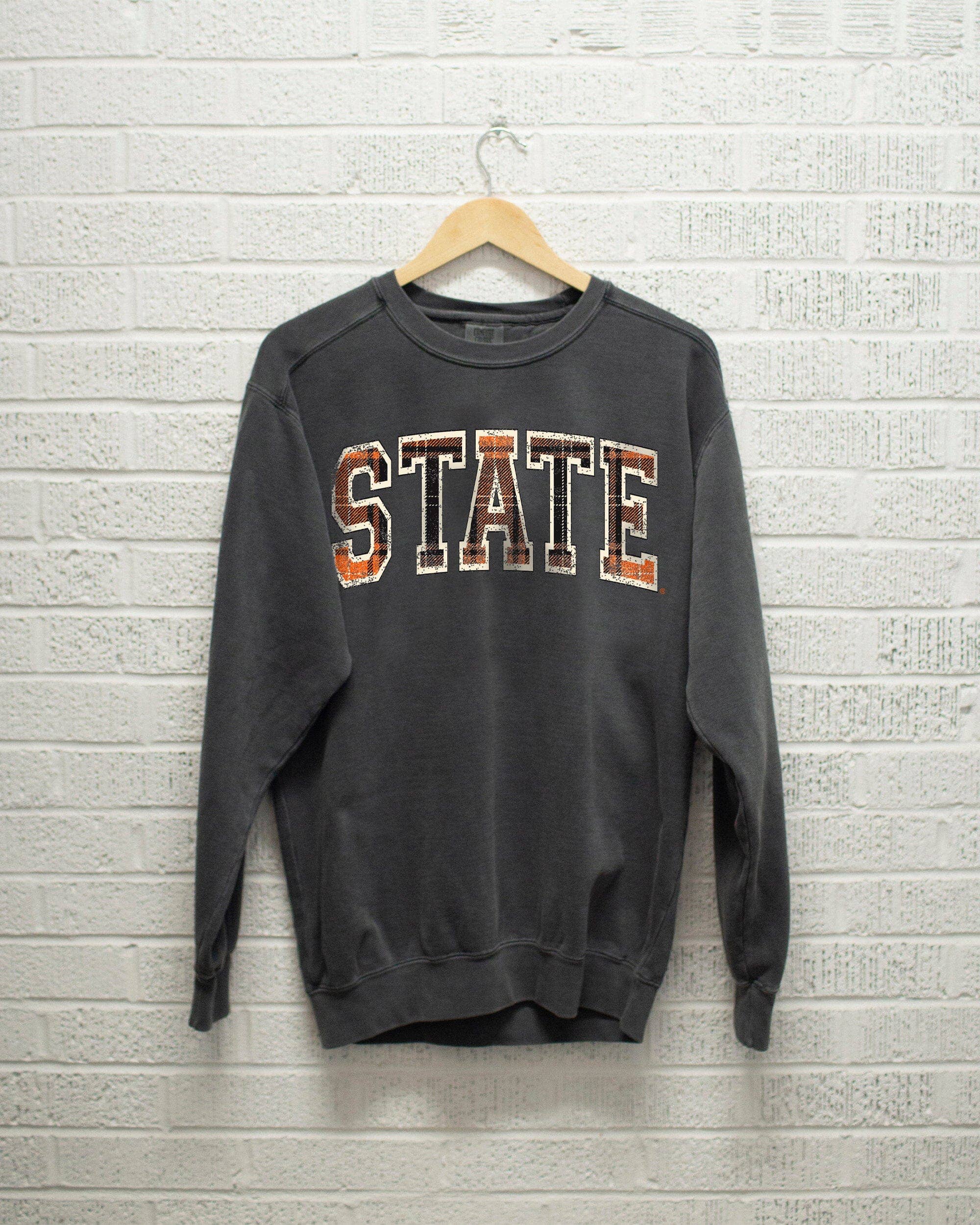 Osu Cowboys Tartan Pepper Comfort Colors - Adult & Kids T-Shirts, Sweatshirts & Hoodies apparel design preview 1