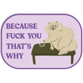 Funny Cat Sticker Decal, Bad Mischievous - Adult & Kids T-Shirts, Sweatshirts & Hoodies apparel design preview 1