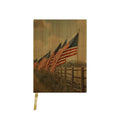 Flags in Field Fence Journal - Adult & Kids T-Shirts, Sweatshirts & Hoodies apparel design preview 1