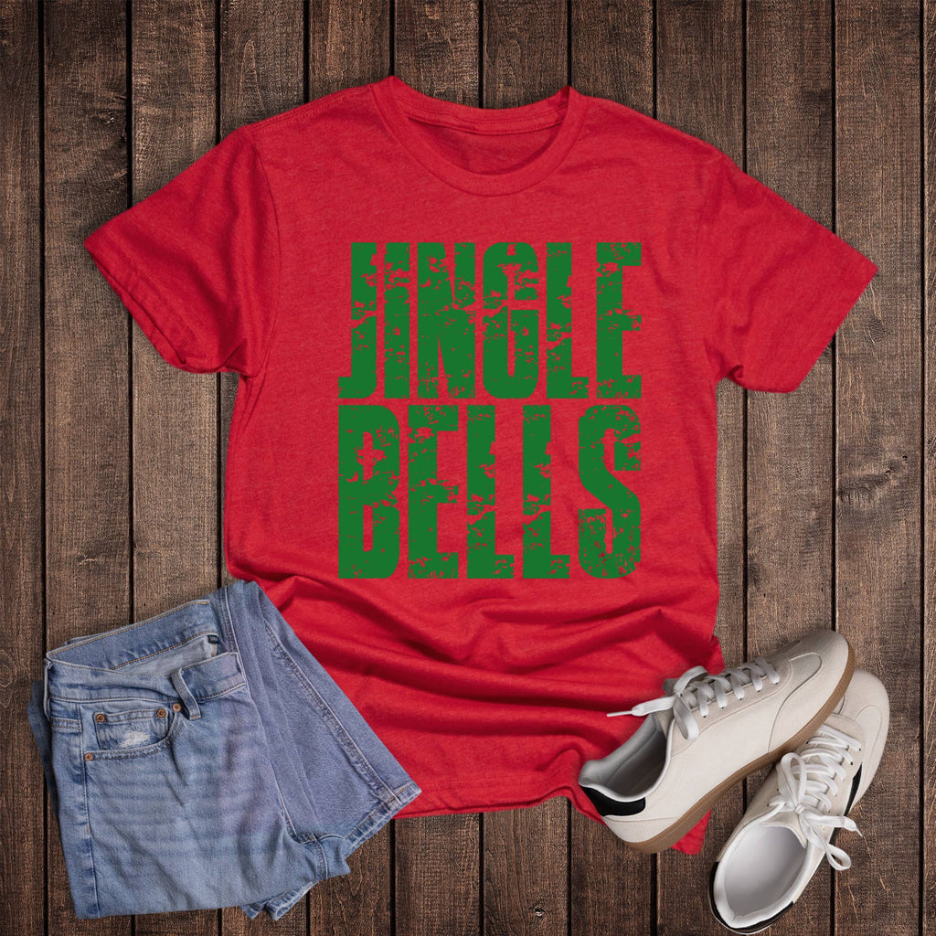 Christmas Block Jingle Bells Graphic - Adult & Kids T-Shirts, Sweatshirts & Hoodies apparel design preview 1