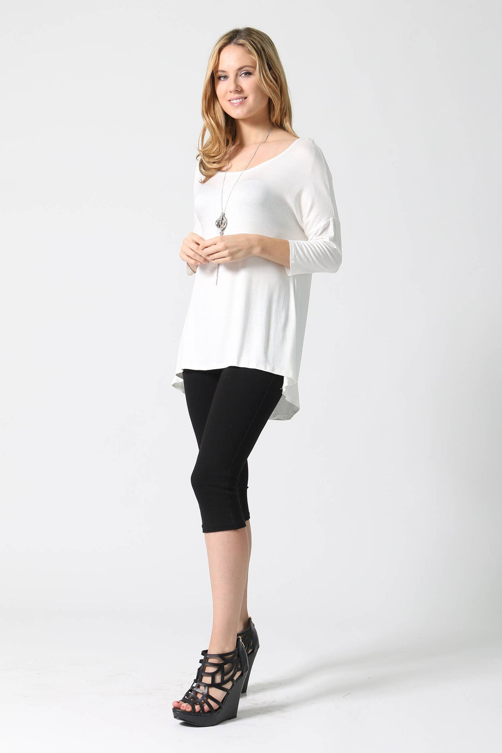 .SI-3712 3Q Sleeve Hi-Low Tunic - Adult & Kids T-Shirts, Sweatshirts & Hoodies apparel design preview 1