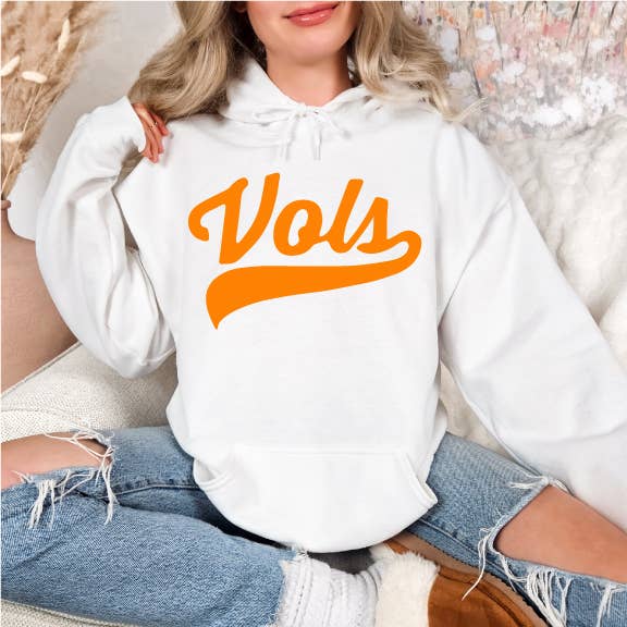 Tennessee Vols, White - Adult & Kids T-Shirts, Sweatshirts & Hoodies apparel design preview 1
