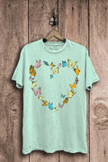 Butterflies Heart Graphic Top - Adult & Kids T-Shirts, Sweatshirts & Hoodies apparel design preview 1
