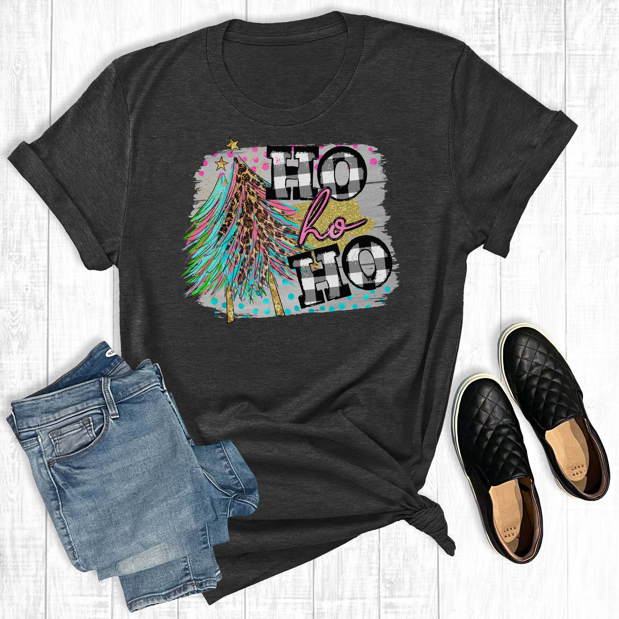Ho Christmas Trees - Adult & Kids T-Shirts, Sweatshirts & Hoodies apparel design preview 1