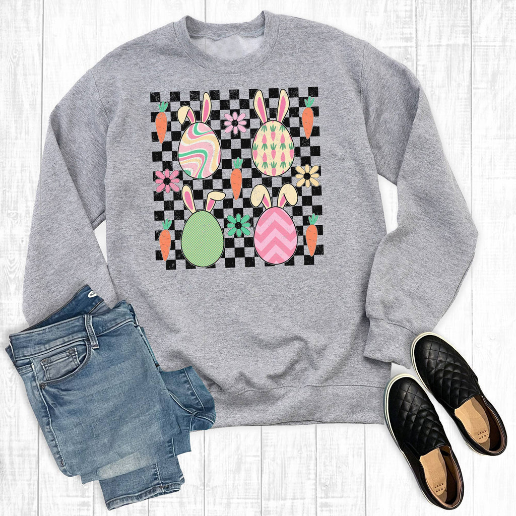 Retro Easter Eggs - Adult & Kids T-Shirts, Sweatshirts & Hoodies apparel design preview 1