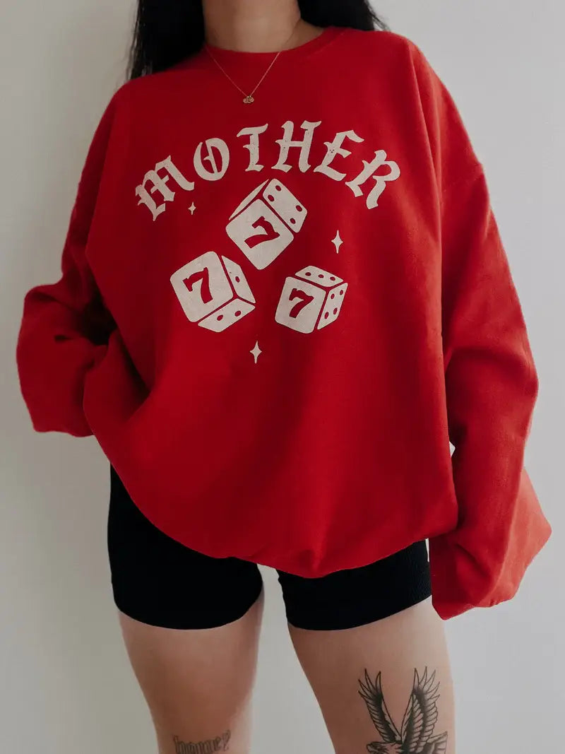 Mother Dice Mom Graphic Red - Adult & Kids T-Shirts, Sweatshirts & Hoodies apparel design preview 1