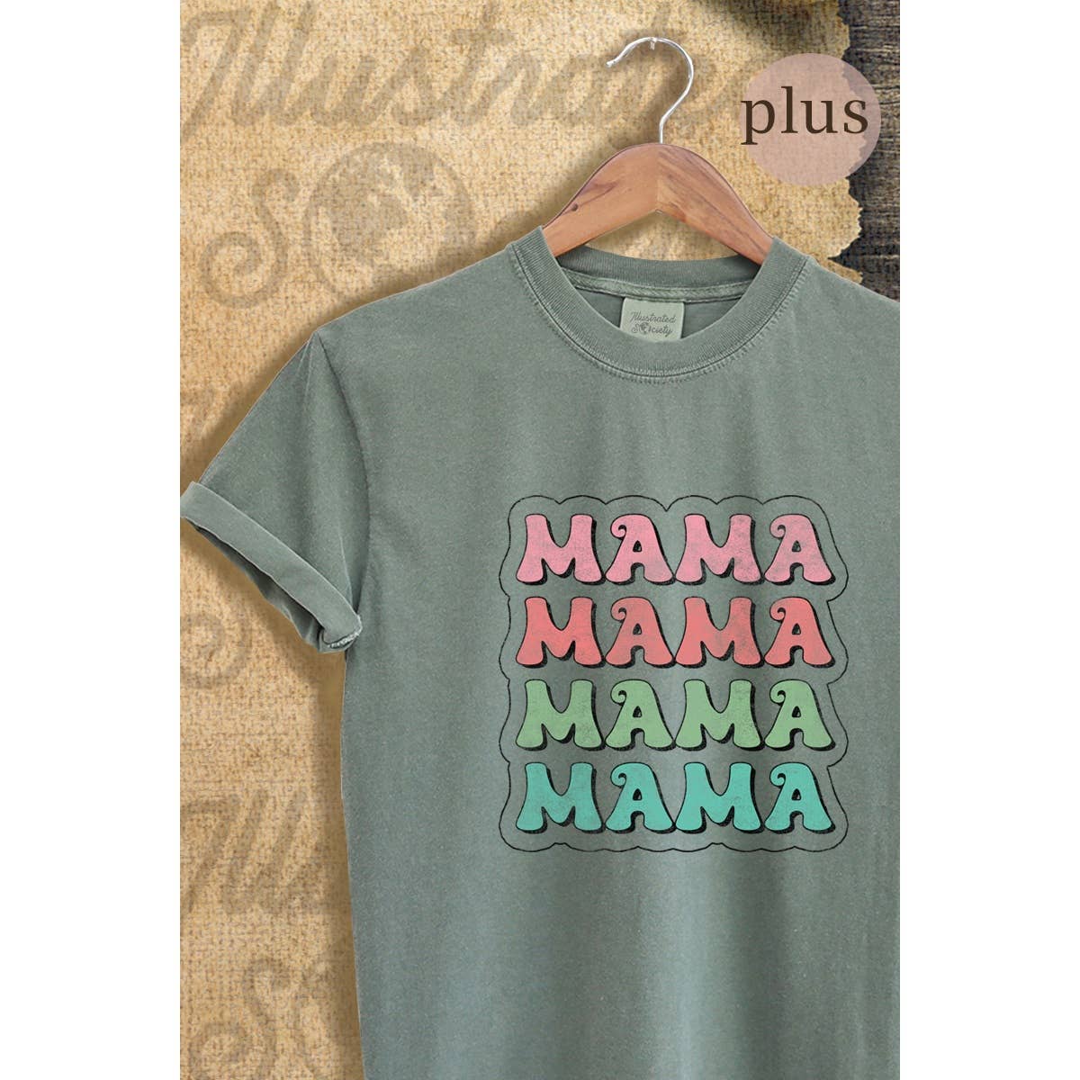 Mama Vintage Graphic Plus - Adult & Kids T-Shirts, Sweatshirts & Hoodies apparel design preview 1