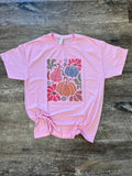 Colorful Leopard Pumpkin Trio On Pink - Adult & Kids T-Shirts, Sweatshirts & Hoodies apparel design preview 1