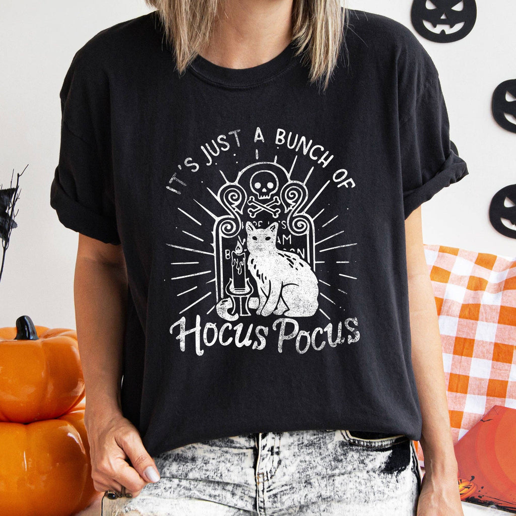 It's Just A Bunch of Hocus Pocus White Print - Adult & Kids T-Shirts, Sweatshirts & Hoodies apparel design preview 1
