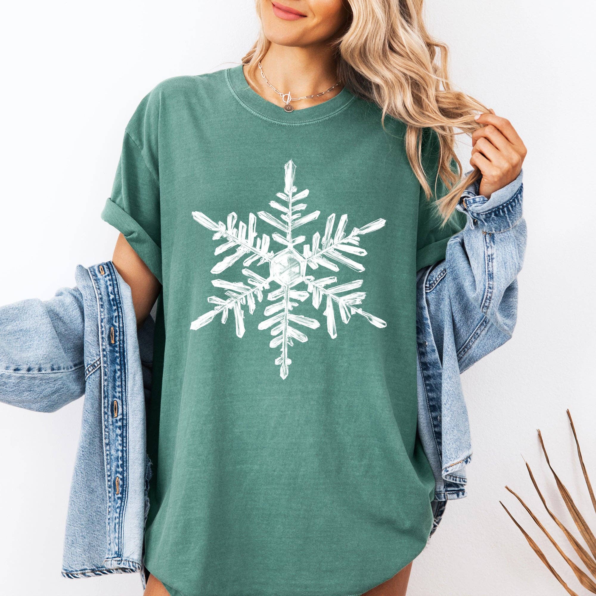 Snowflake, Beautiful, Winter, Christmas, Snow, Xmas - Adult & Kids T-Shirts, Sweatshirts & Hoodies apparel design preview 1
