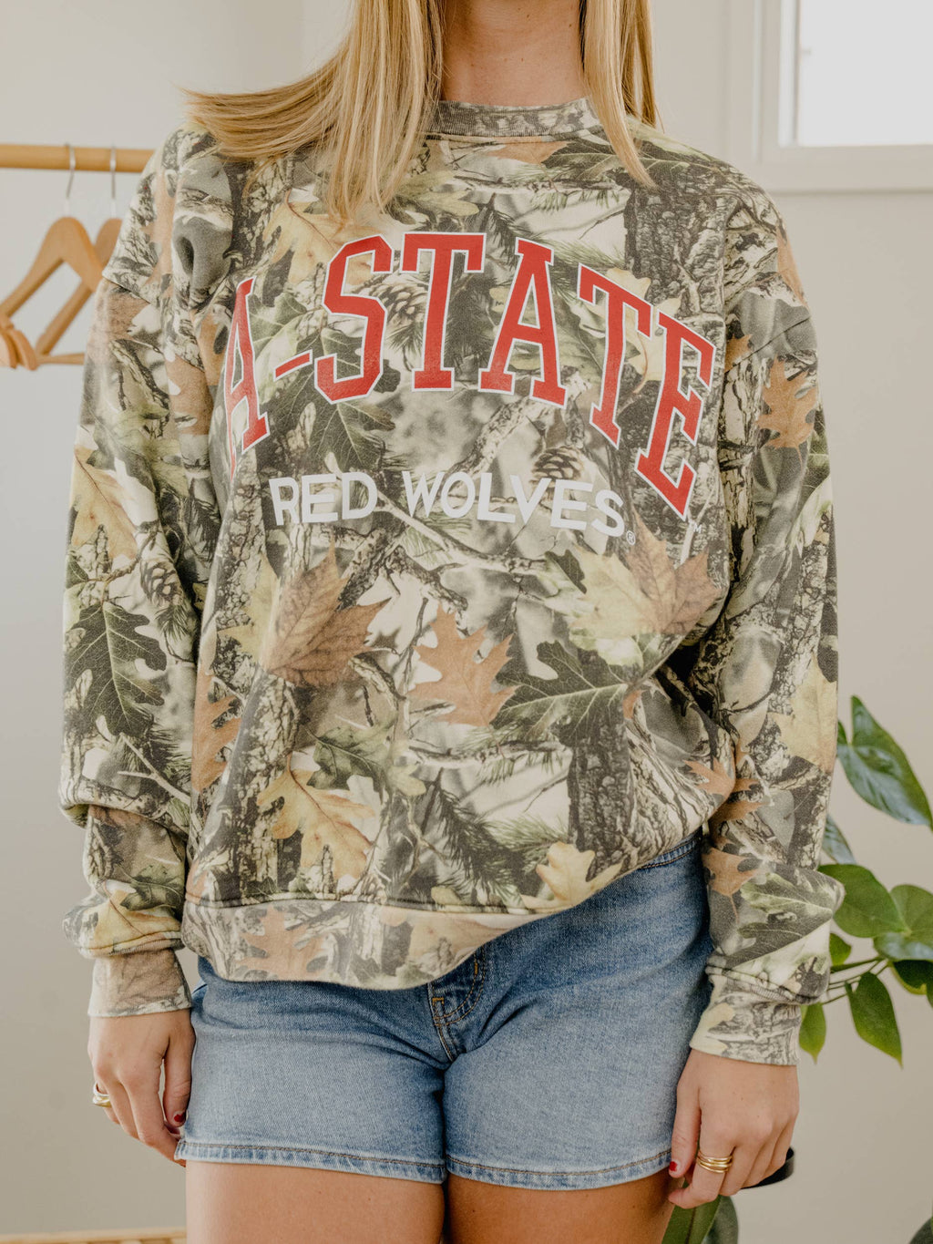 Asu Red Wolves Filled Gault Camo - Adult & Kids T-Shirts, Sweatshirts & Hoodies apparel design preview 1