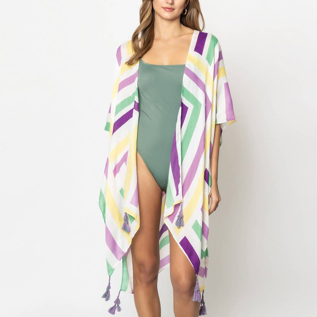 Abstract Print Open Front Kimono - Adult & Kids T-Shirts, Sweatshirts & Hoodies apparel design preview 1
