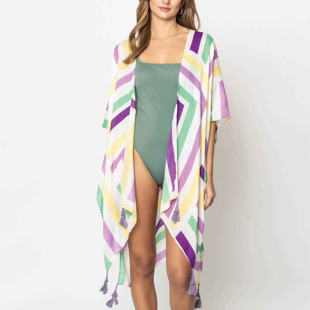Abstract Print Open Front Kimono - Adult & Kids T-Shirts, Sweatshirts & Hoodies apparel design preview 1