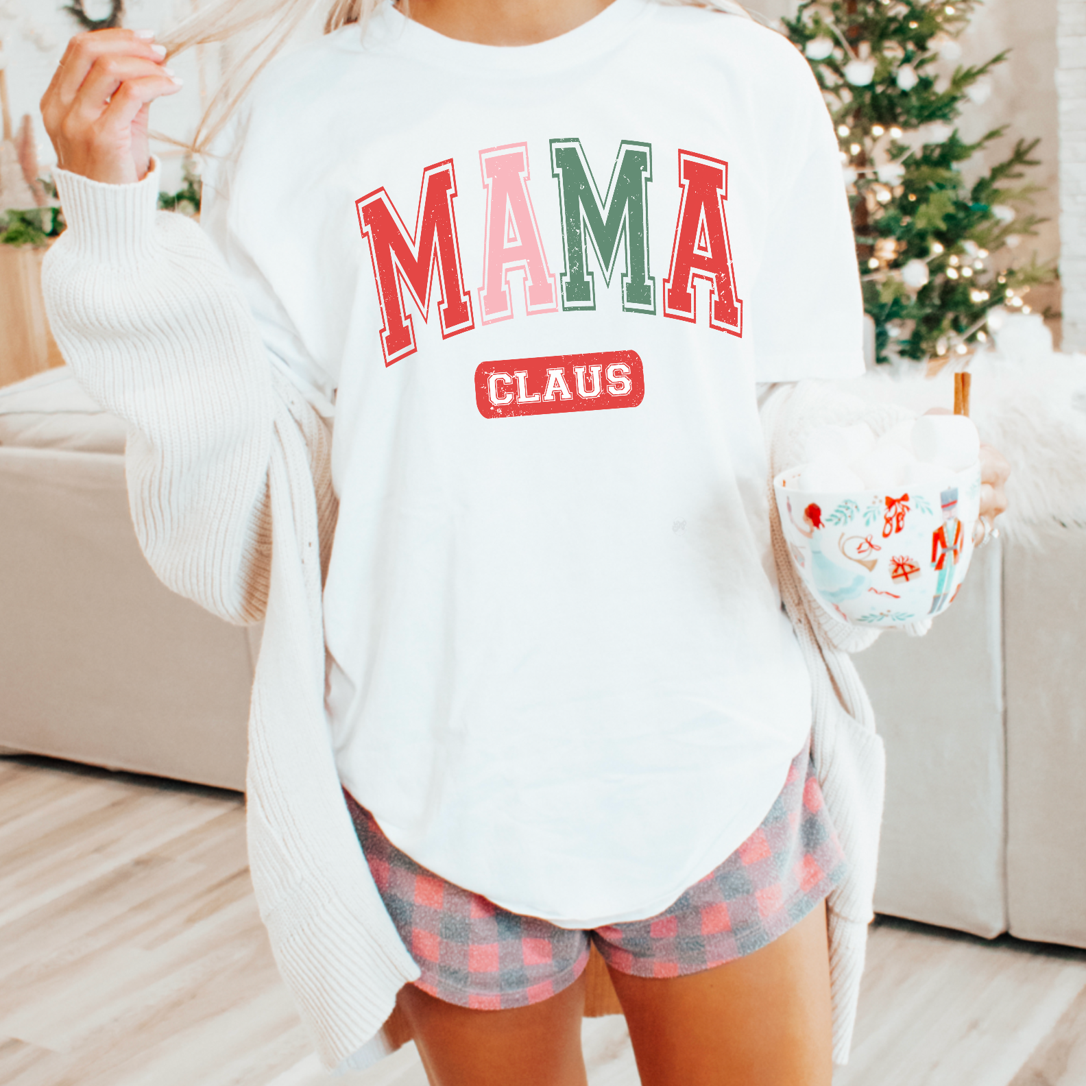 Mama Claus Gildan Christmas - Adult & Kids T-Shirts, Sweatshirts & Hoodies apparel design preview 1