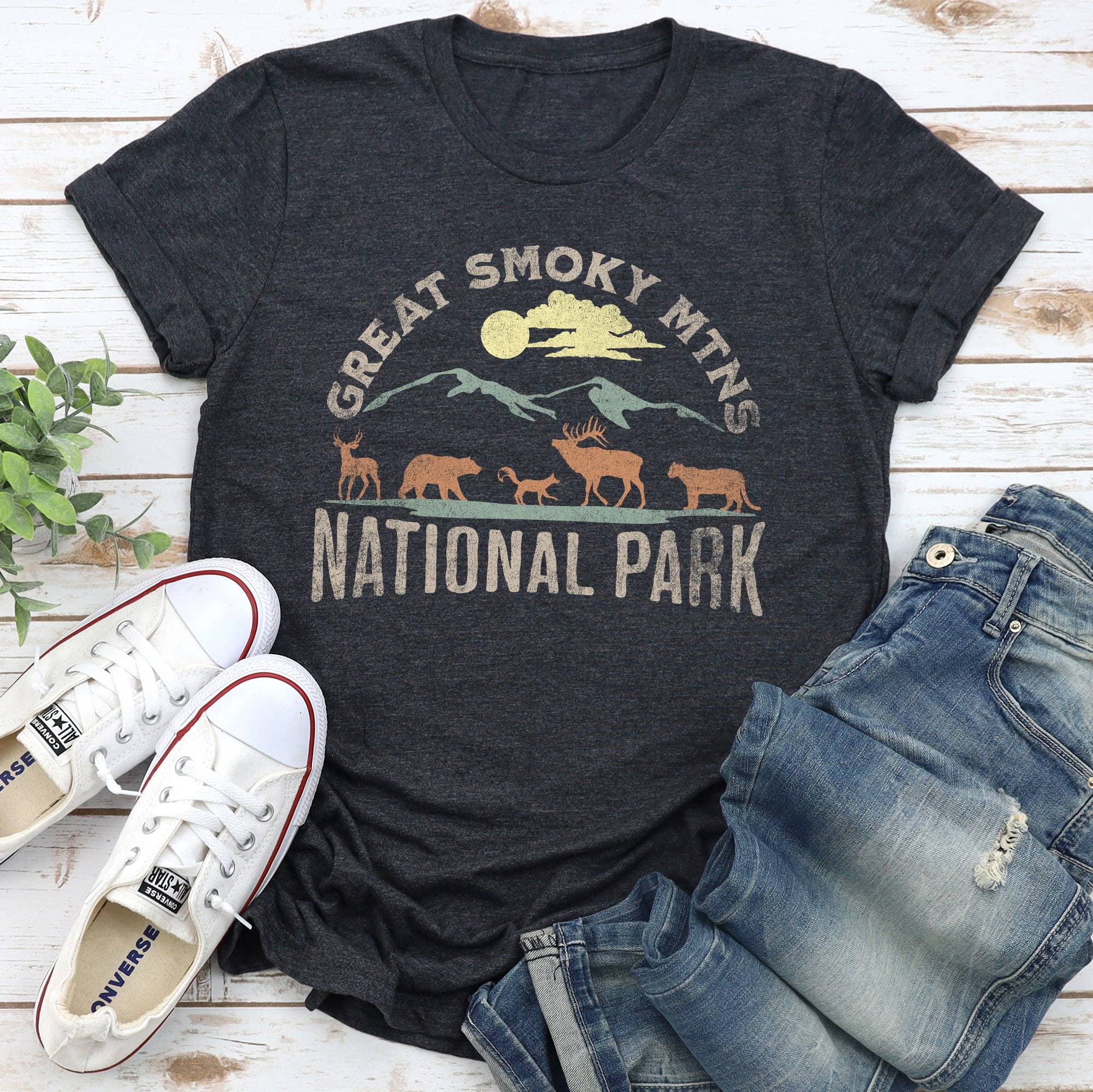 Great Smoky Mountains National Park - Adult & Kids T-Shirts, Sweatshirts & Hoodies apparel design preview 1