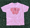 Checkered Hearts T E A C H On Jerzees Pink - Adult & Kids T-Shirts, Sweatshirts & Hoodies apparel design preview 1