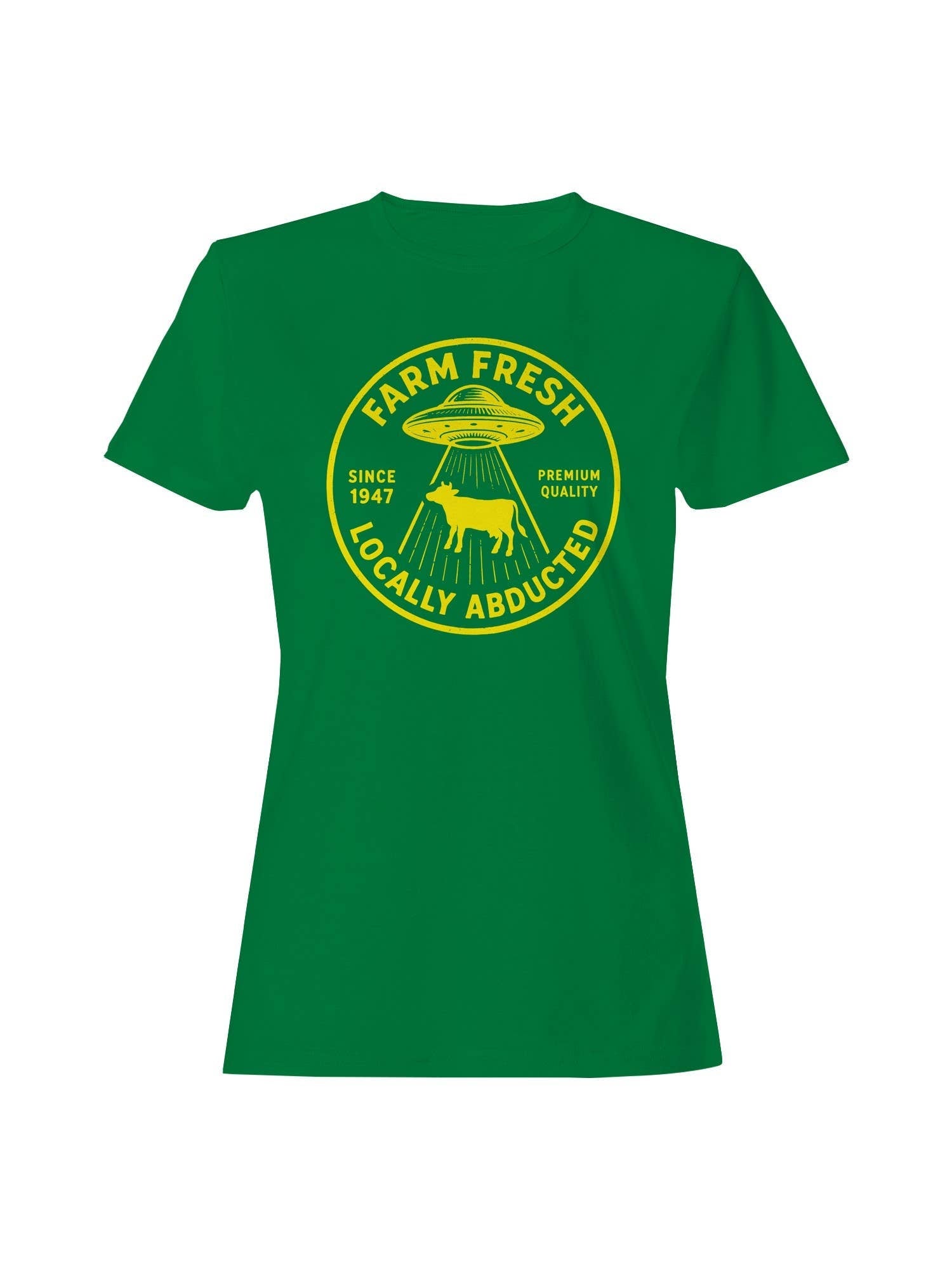 Locally Abducted Farm Fresh Design Women's - Adult & Kids T-Shirts, Sweatshirts & Hoodies apparel design preview 1