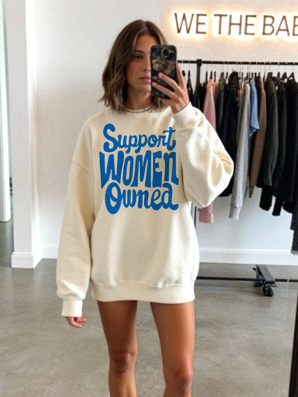 Support Woman Owned Graphic Vanilla - Adult & Kids T-Shirts, Sweatshirts & Hoodies apparel design preview 1