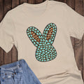 Easter Western Turquoise Leopard Bunny Graphic - Adult & Kids T-Shirts, Sweatshirts & Hoodies apparel design preview 1