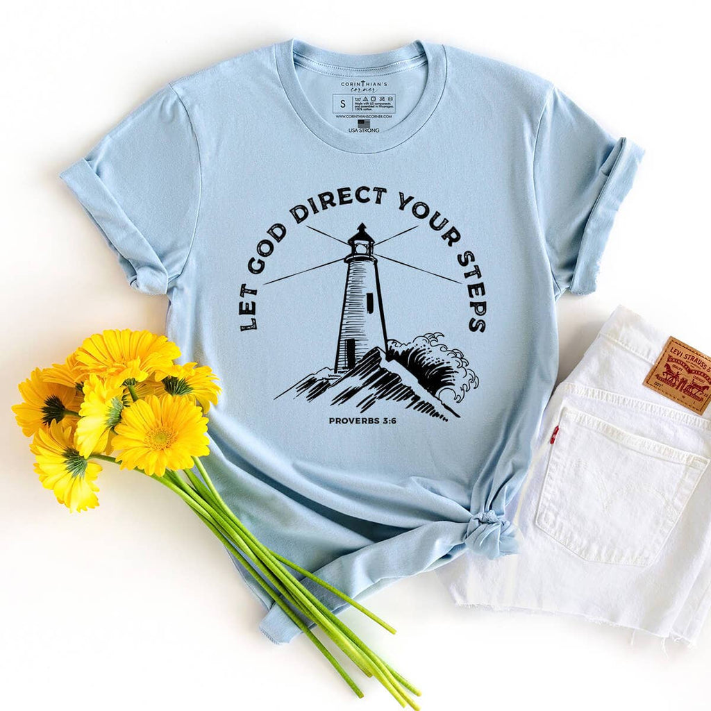 Let God Direct Your Steps Graphic - Adult & Kids T-Shirts, Sweatshirts & Hoodies apparel design preview 1