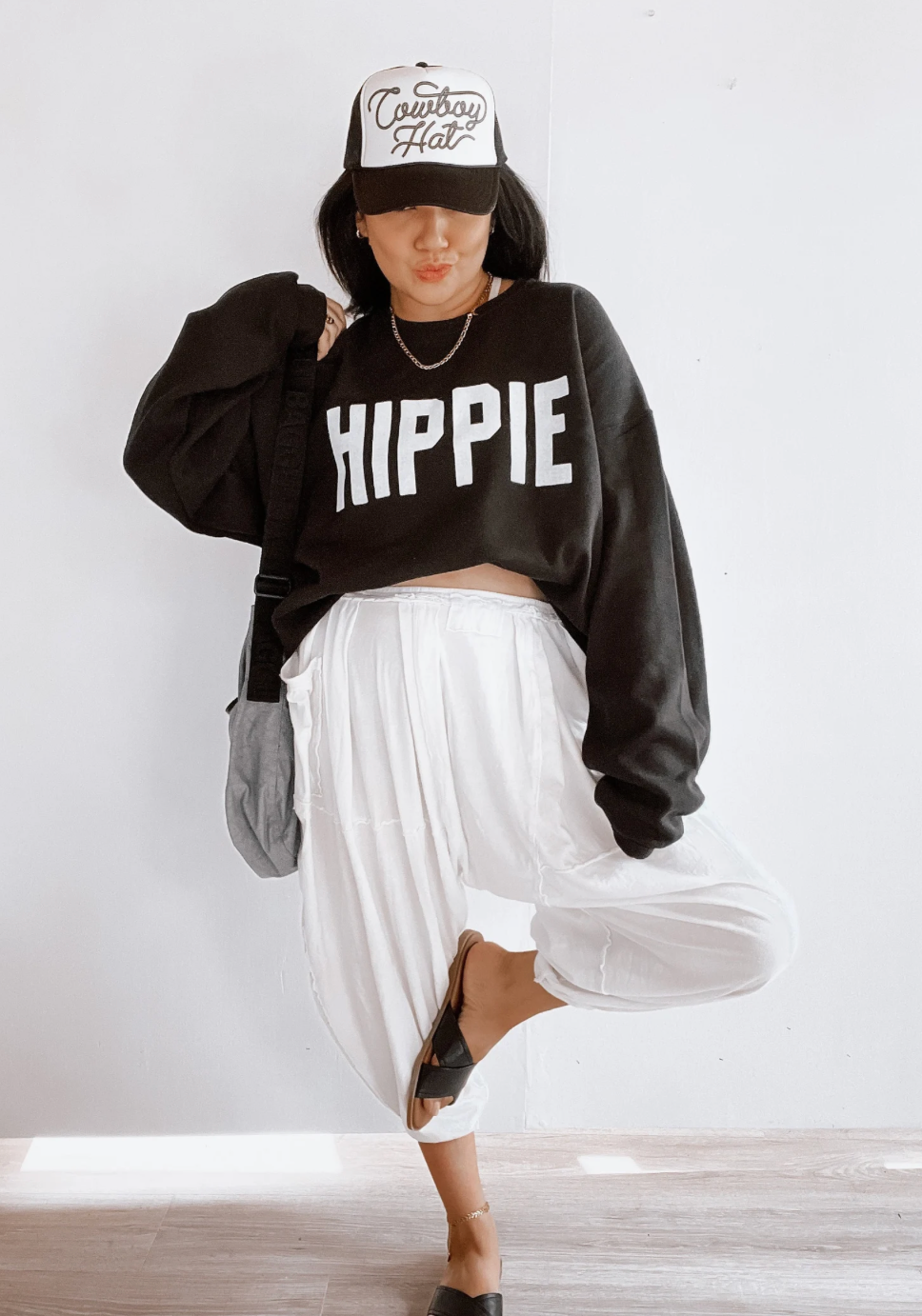 Hippie Trendy Boho Graphic Black - Adult & Kids T-Shirts, Sweatshirts & Hoodies apparel design preview 1