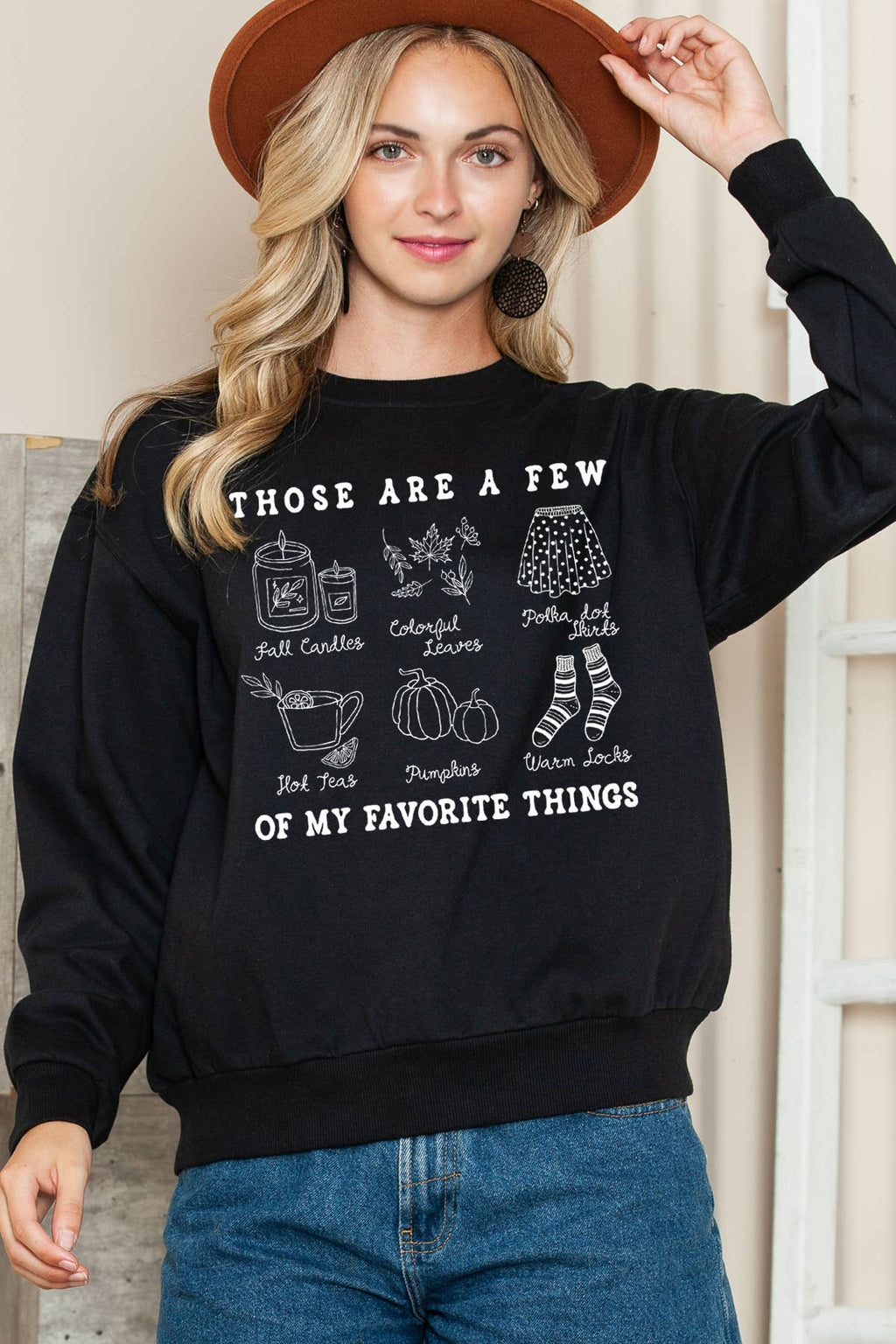 Women Fall Theme Graphic Print Sweater - Adult & Kids T-Shirts, Sweatshirts & Hoodies apparel design preview 1