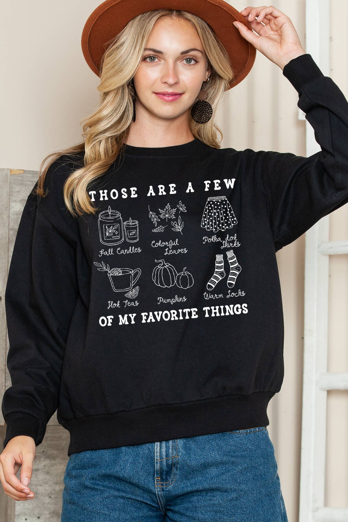 Women Fall Theme Graphic Print Sweater - Adult & Kids T-Shirts, Sweatshirts & Hoodies apparel design preview 1