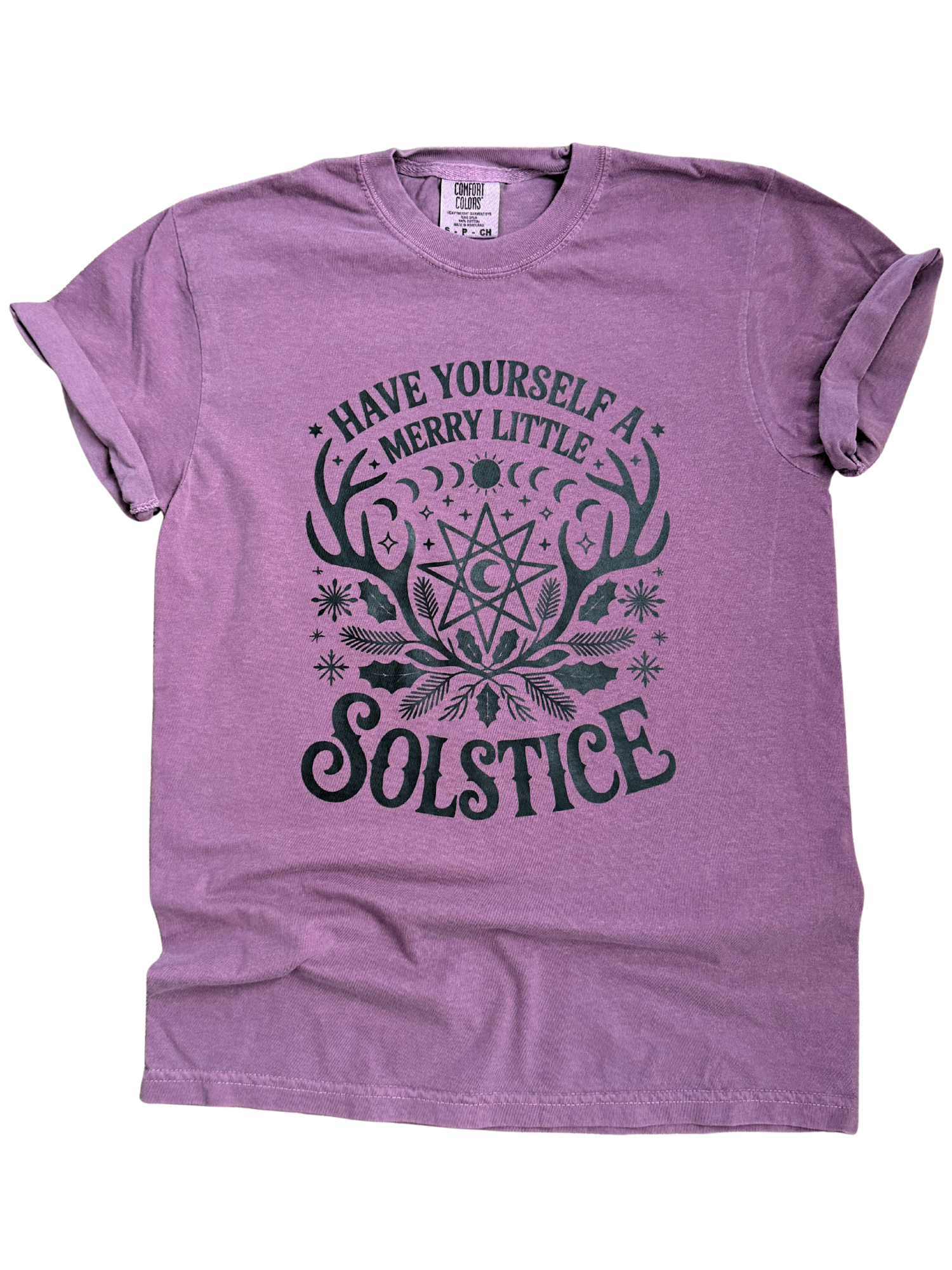Have Yourself A Merry Little Solstice Pagan Yule - Adult & Kids T-Shirts, Sweatshirts & Hoodies apparel design preview 1