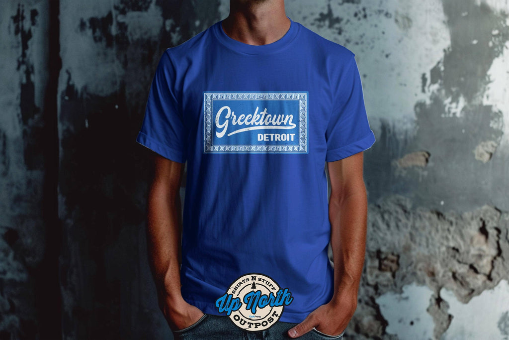 Greektown Detroit Vintage Custom - Adult & Kids T-Shirts, Sweatshirts & Hoodies apparel design preview 1