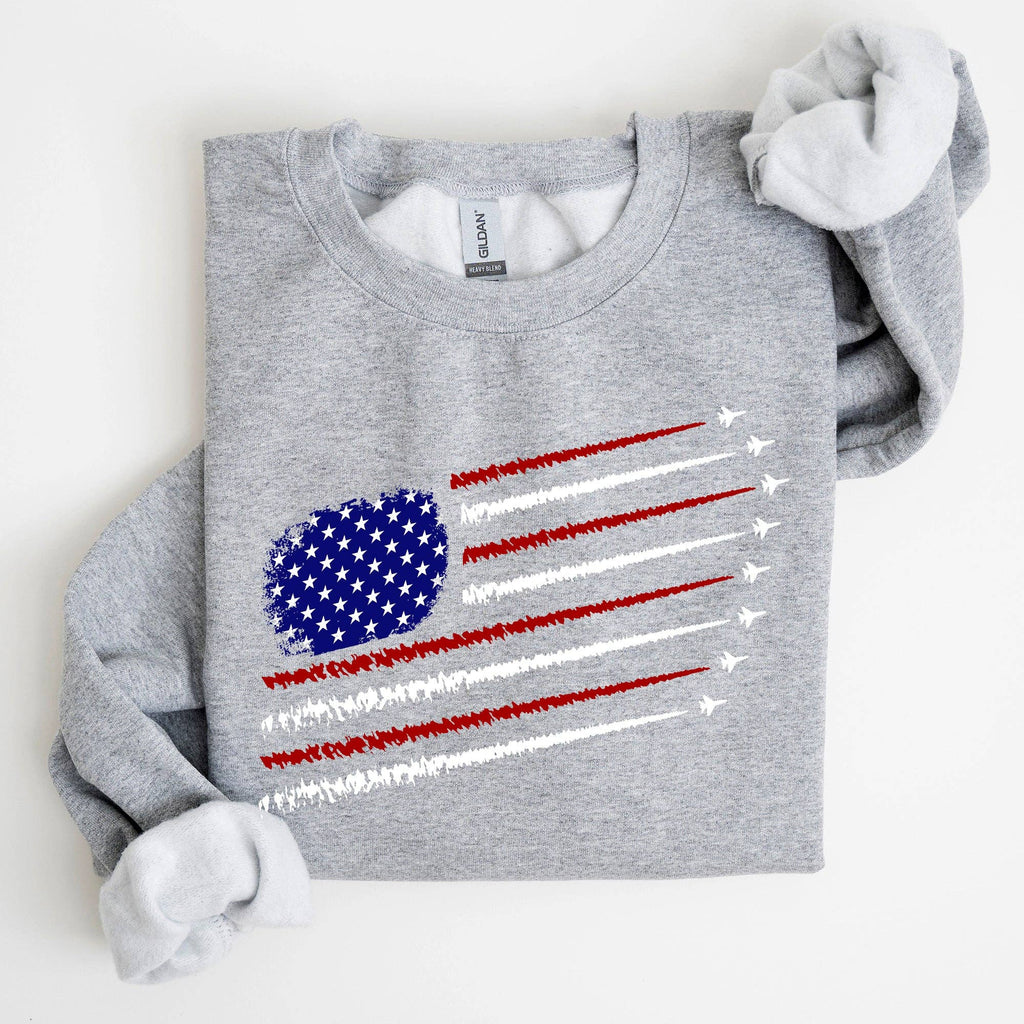 Fighter Jets, Navy, Air Force, American Flag, - Adult & Kids T-Shirts, Sweatshirts & Hoodies apparel design preview 1