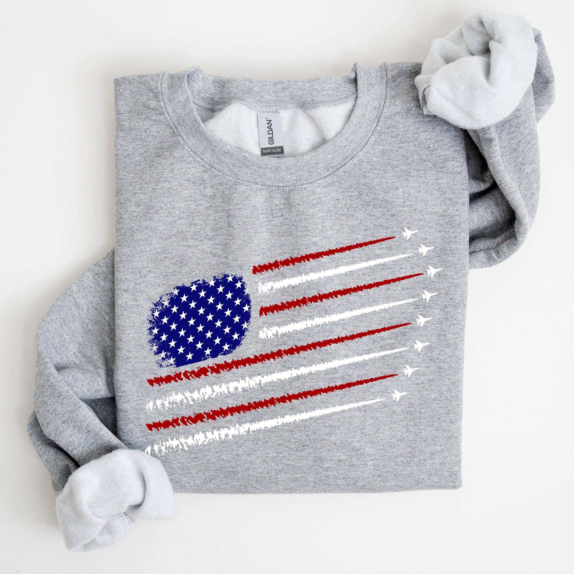 Fighter Jets, Navy, Air Force, American Flag, - Adult & Kids T-Shirts, Sweatshirts & Hoodies apparel design preview 1
