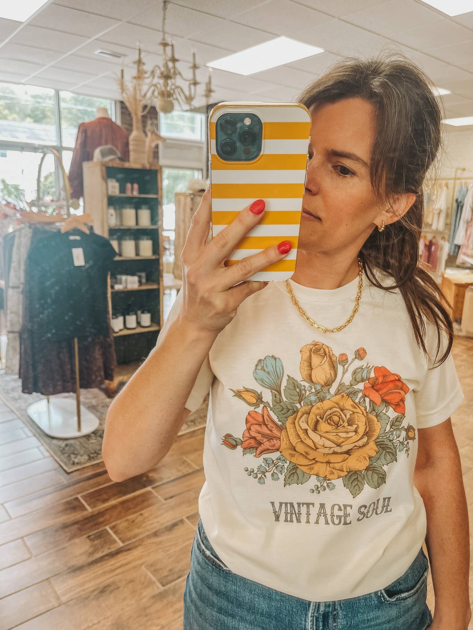 Vintage Soul Floral Retro Graphic Botanical Women's - Adult & Kids T-Shirts, Sweatshirts & Hoodies apparel design preview 1